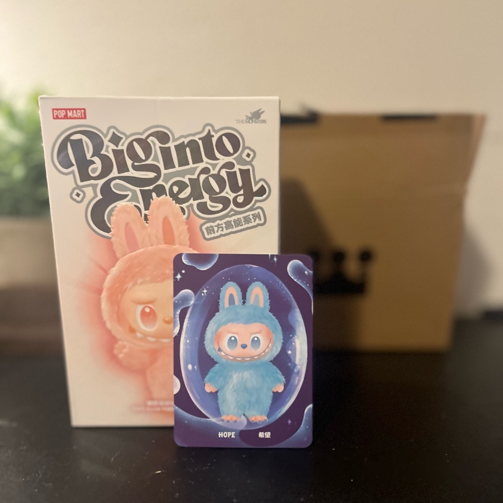 Pop Mart Hope - Big into Energy Blue Labubu Plush Pendant